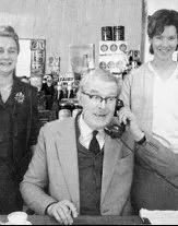Hubert Thornton at his desk, 1959