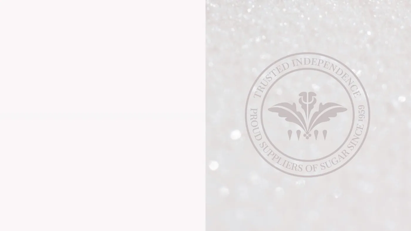 Thornton Sugar heritage seal — proud suppliers of sugar since 1959